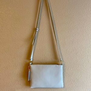 Vegan Leather Crossbody Bag With Tassel
